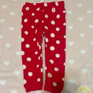 Carter's Red and White Polka Dot Leggings